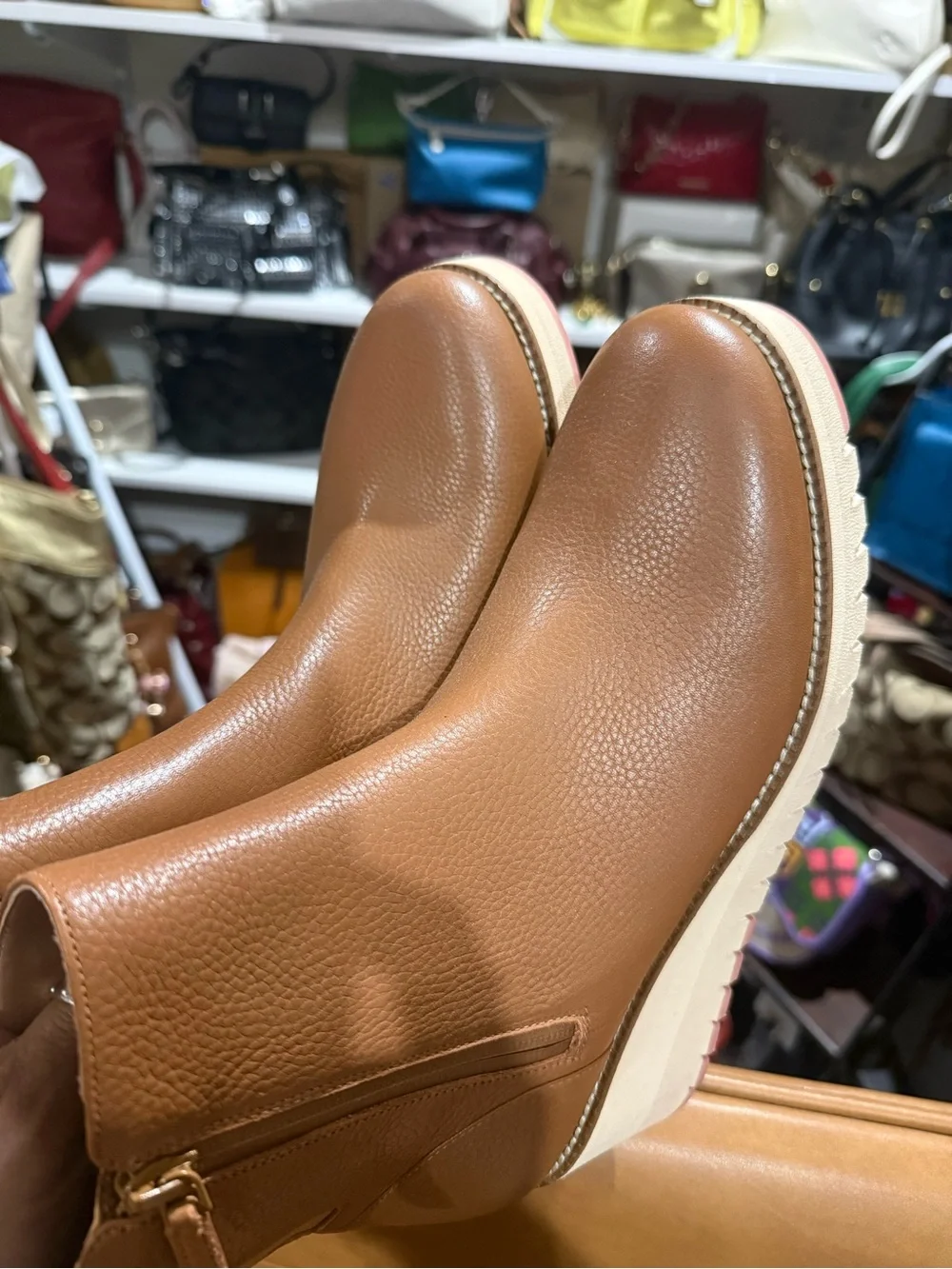 Cole Haan -Zerogrand City in Wedge Boots-in Waterproof Casual Style 10